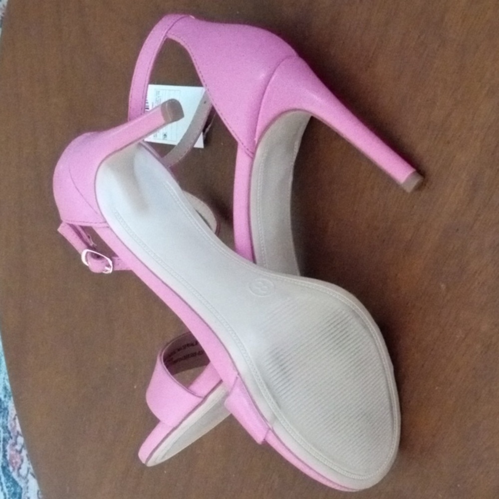 Pink Strappy Heels - Picture 7 of 8